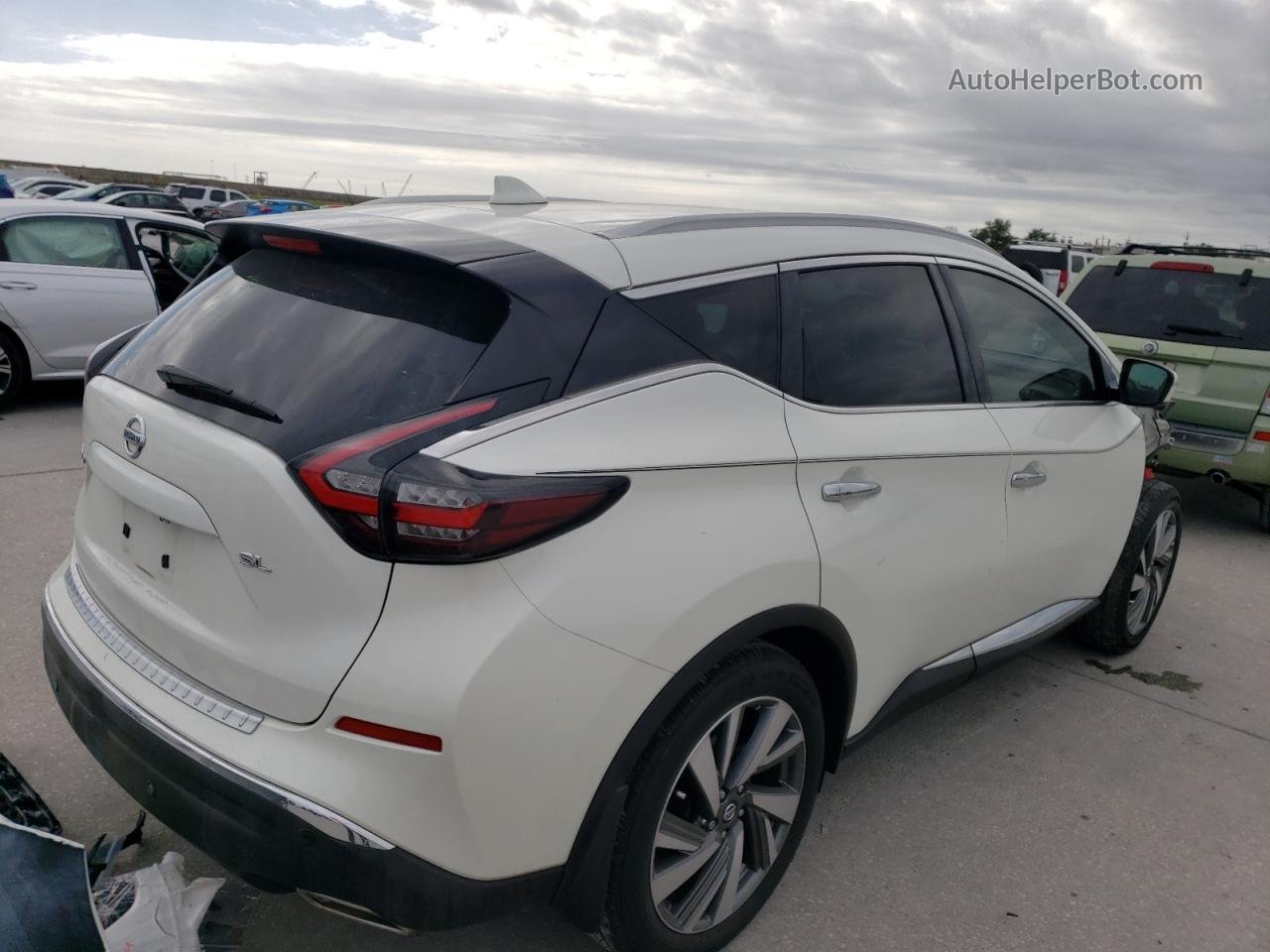 2019 Nissan Murano S White vin: 5N1AZ2MJ3KN152591