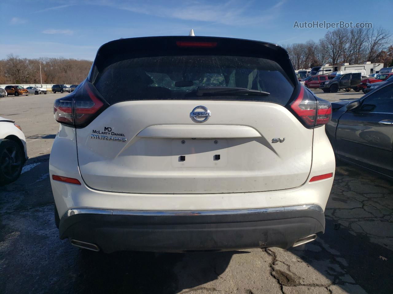 2019 Nissan Murano S Белый vin: 5N1AZ2MJ3KN155054