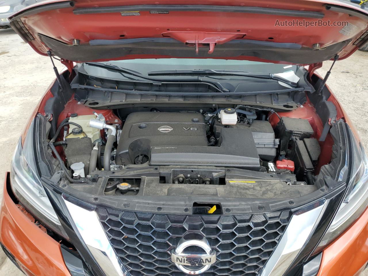 2019 Nissan Murano S Orange vin: 5N1AZ2MJ4KN113413