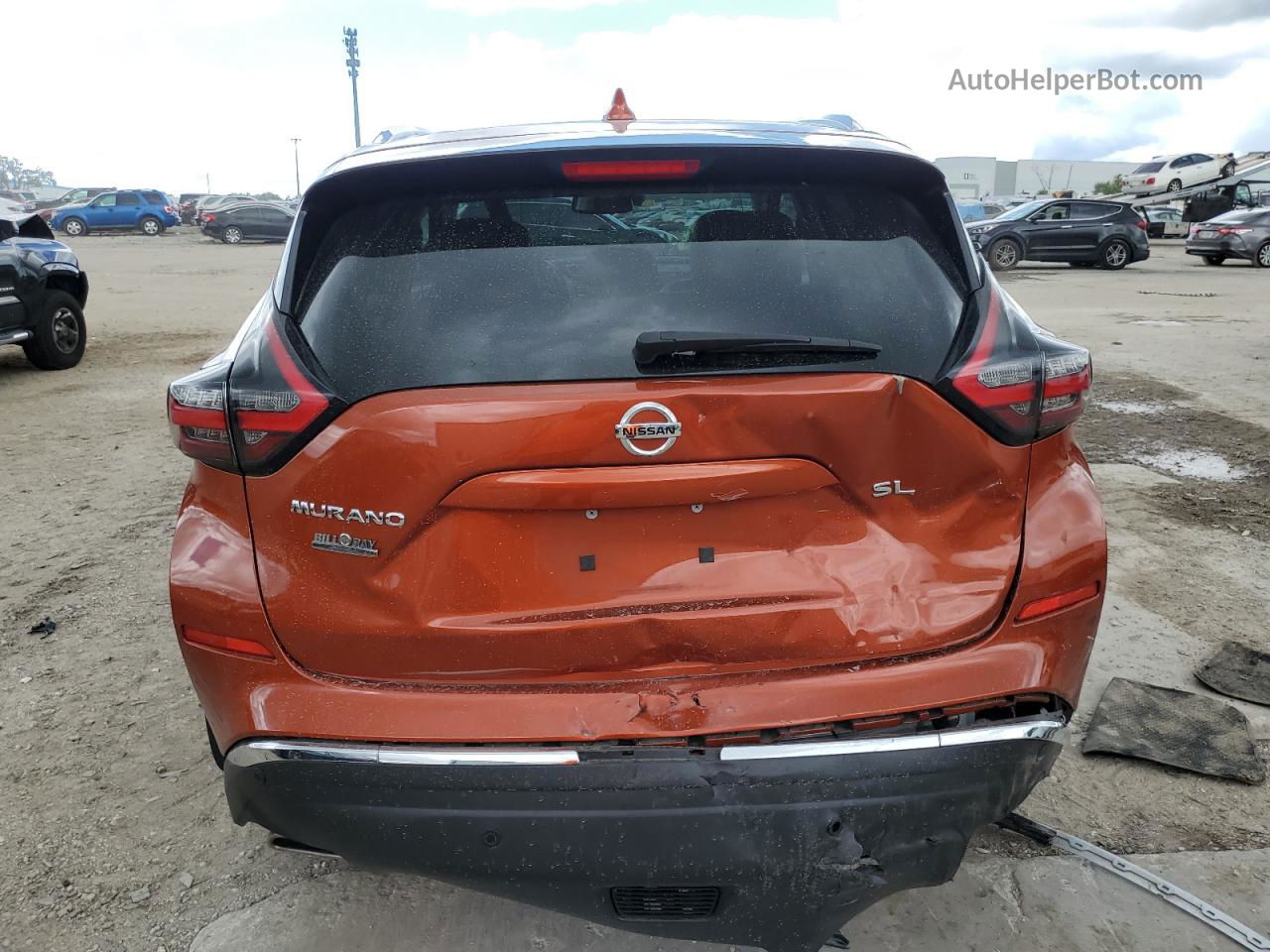 2019 Nissan Murano S Orange vin: 5N1AZ2MJ4KN113413