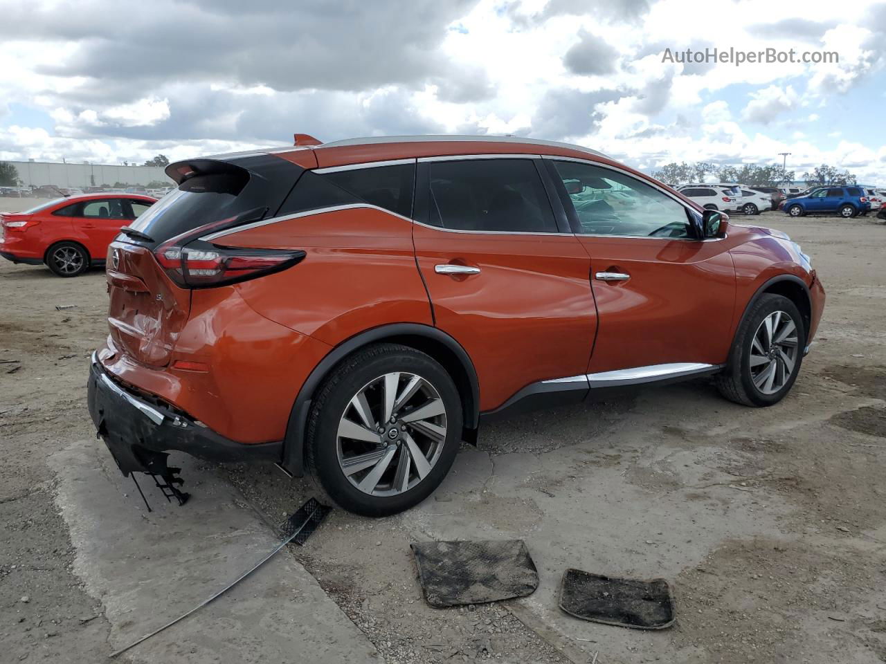 2019 Nissan Murano S Orange vin: 5N1AZ2MJ4KN113413