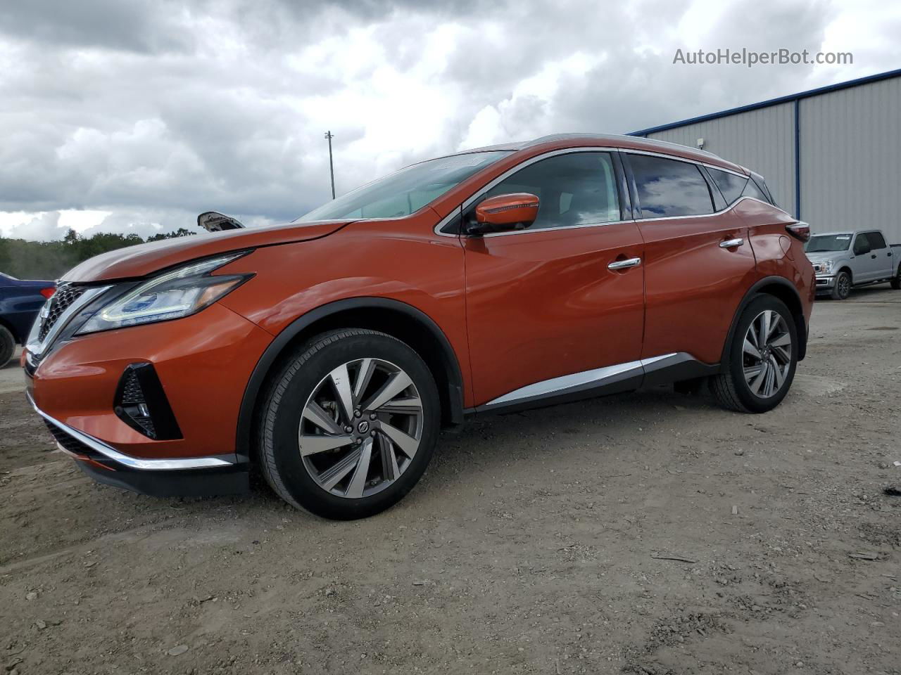 2019 Nissan Murano S Orange vin: 5N1AZ2MJ4KN113413