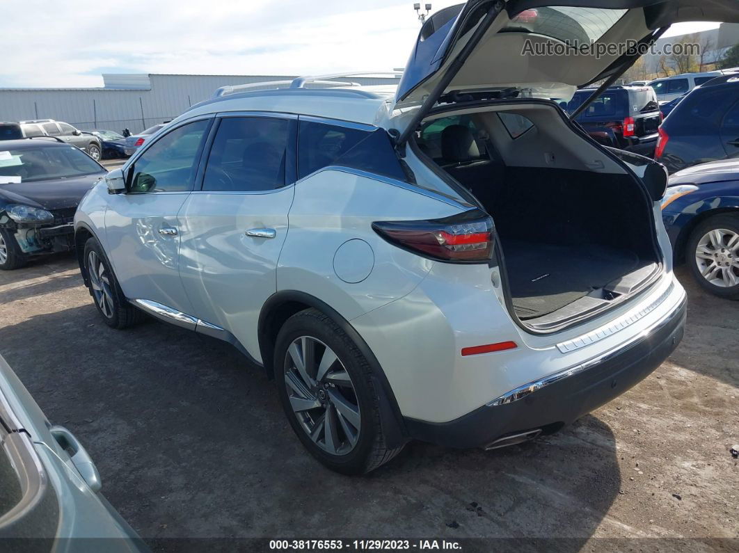 2019 Nissan Murano Sl White vin: 5N1AZ2MJ4KN142684