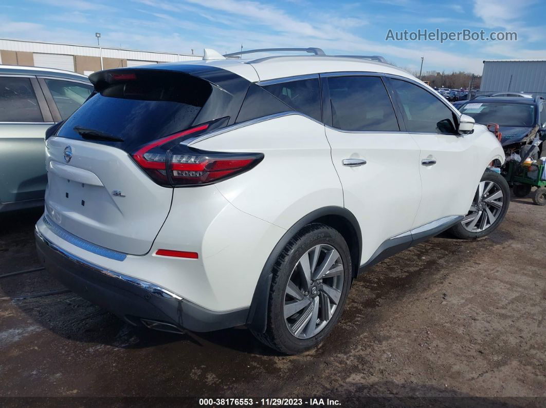 2019 Nissan Murano Sl White vin: 5N1AZ2MJ4KN142684