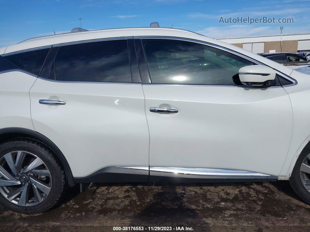 2019 Nissan Murano Sl White vin: 5N1AZ2MJ4KN142684