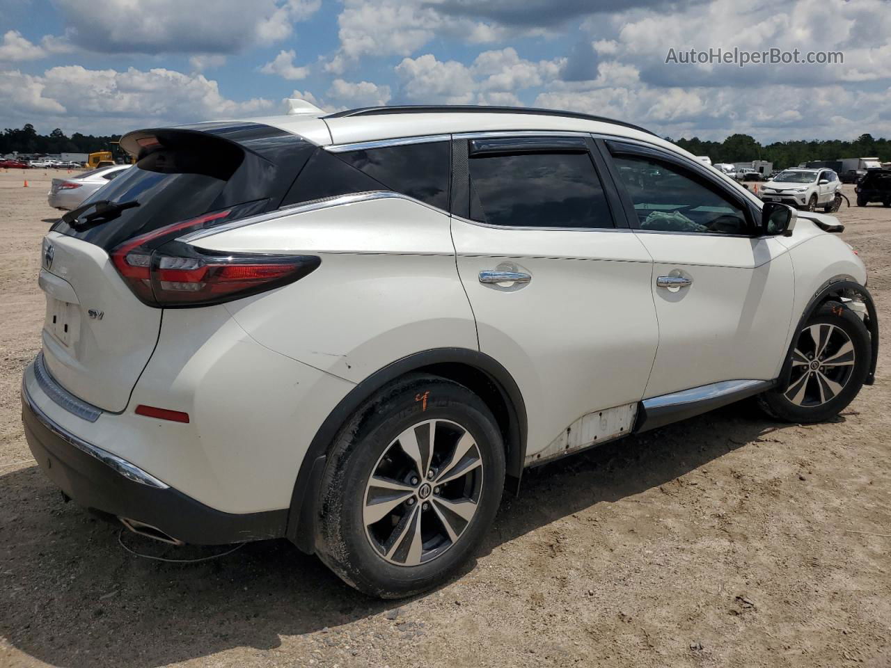 2019 Nissan Murano S White vin: 5N1AZ2MJ4KN144063