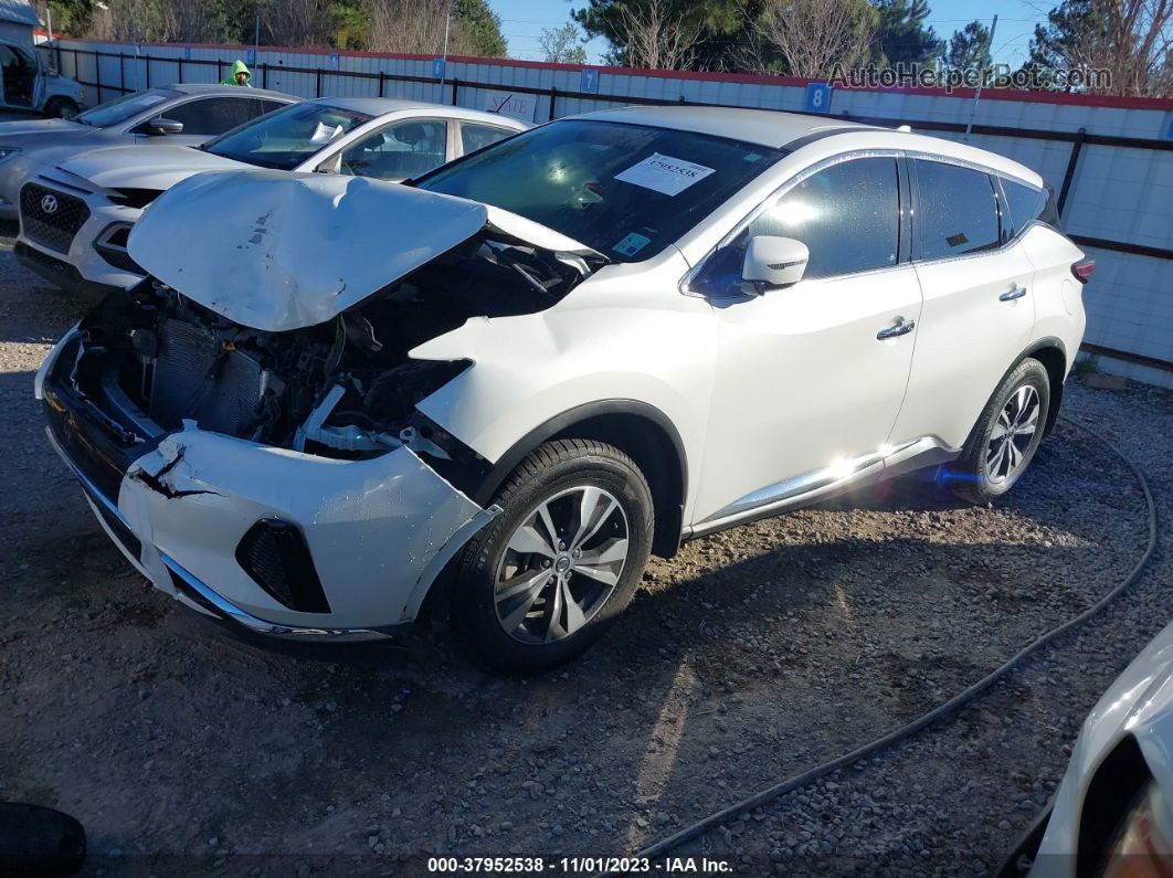 2019 Nissan Murano S White vin: 5N1AZ2MJ4KN163776