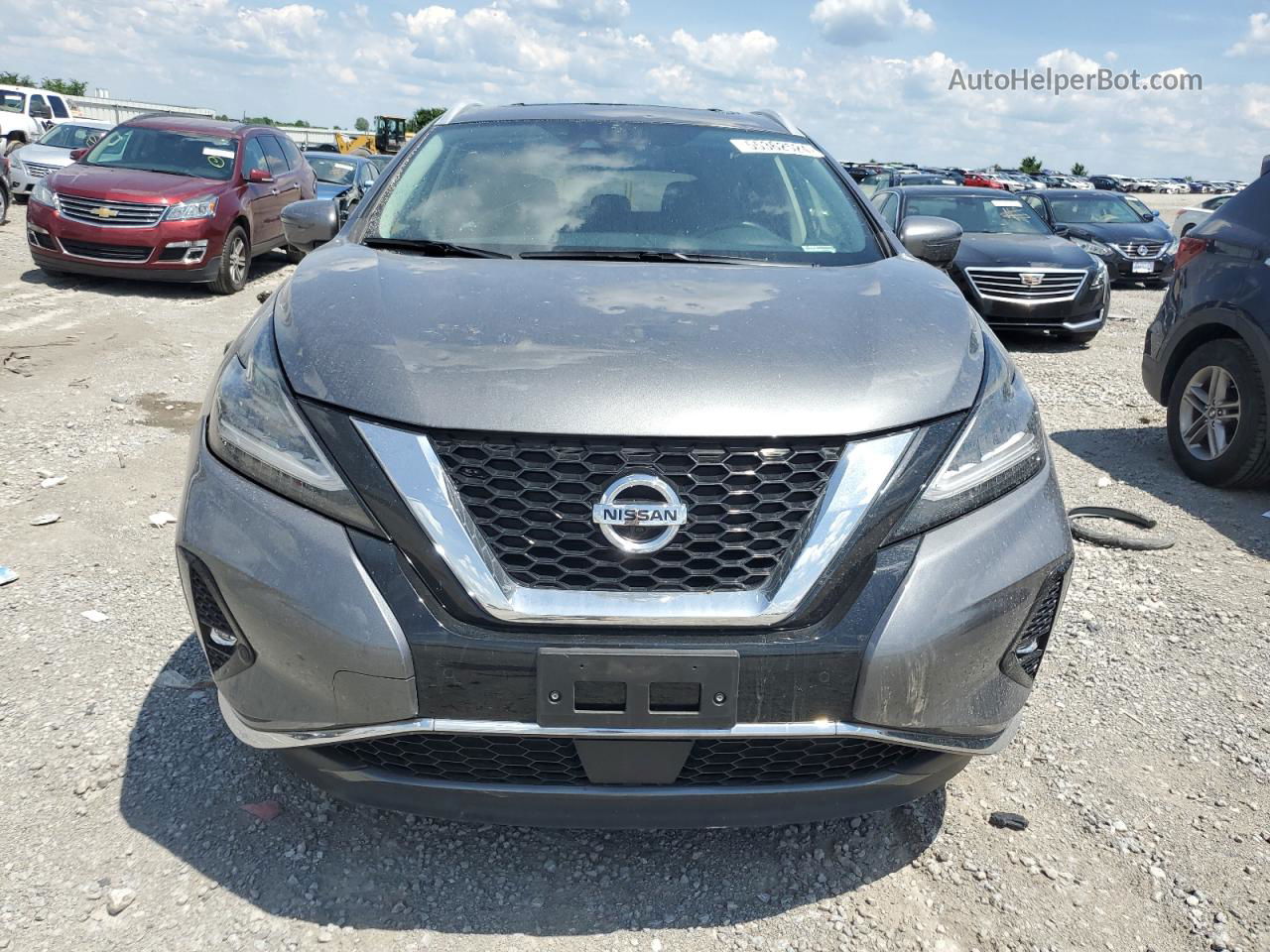 2019 Nissan Murano S Gray vin: 5N1AZ2MJ5KN110326