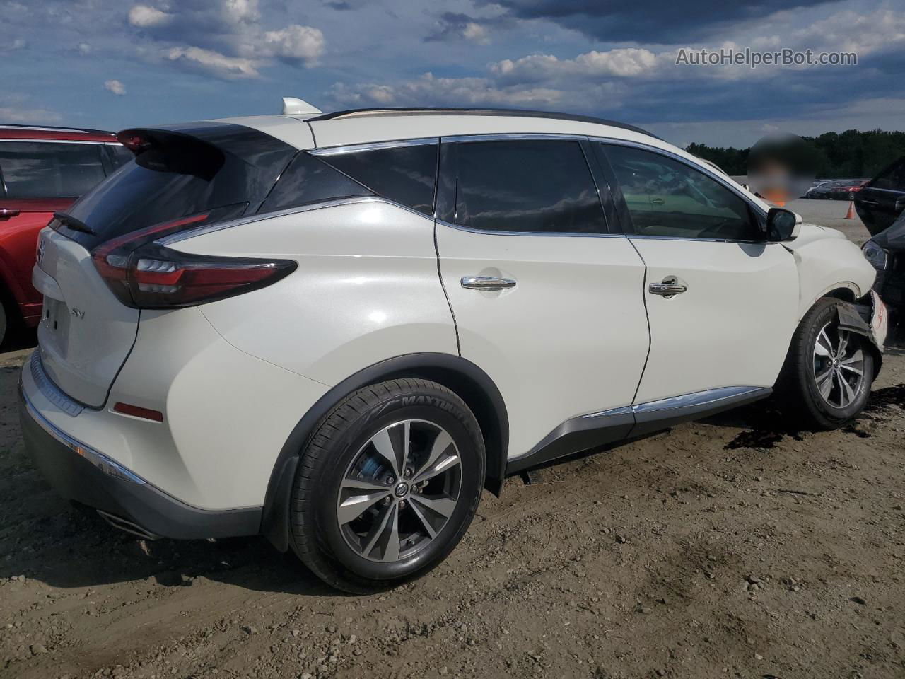 2019 Nissan Murano S White vin: 5N1AZ2MJ5KN127160