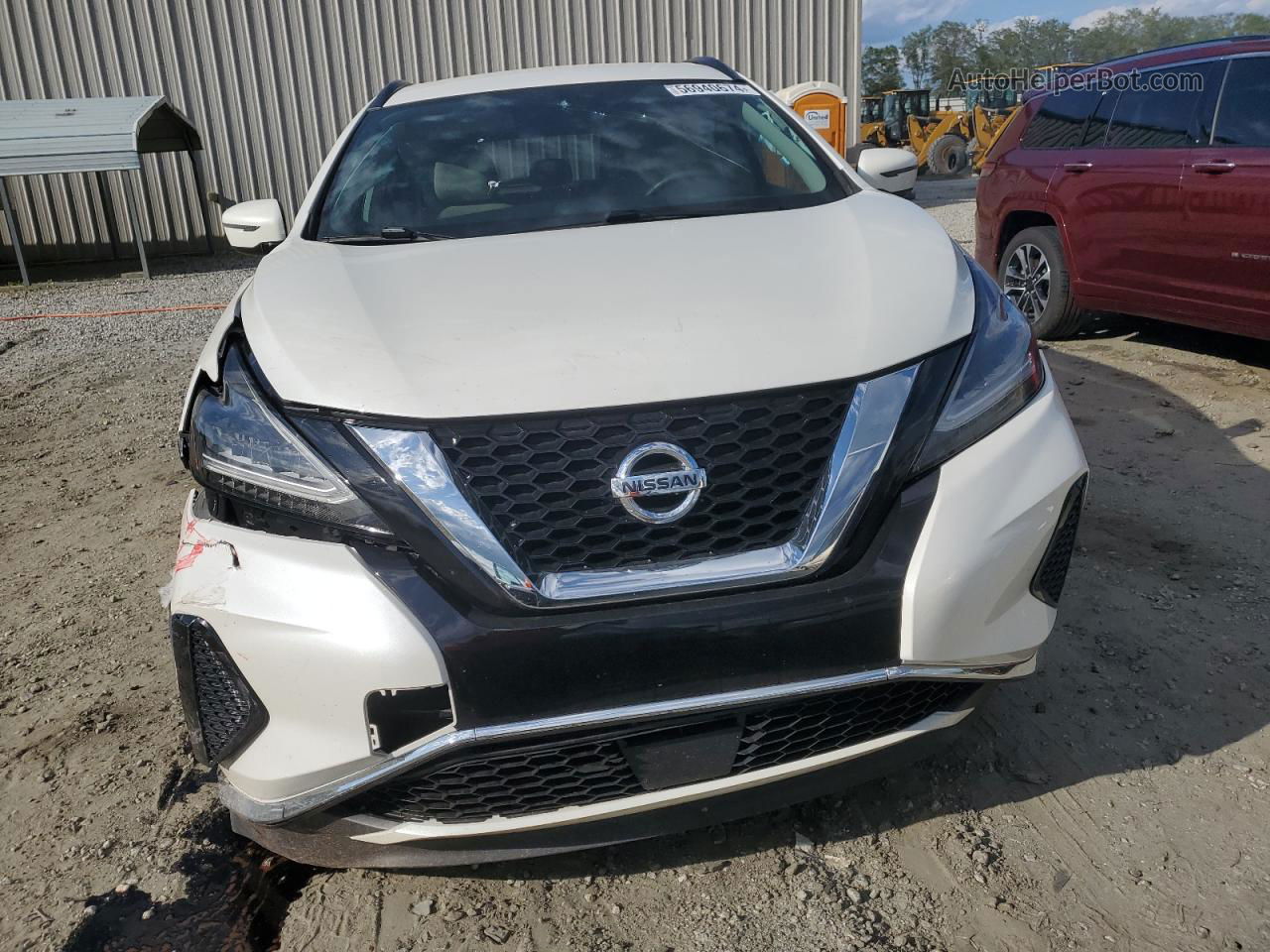 2019 Nissan Murano S White vin: 5N1AZ2MJ5KN127160