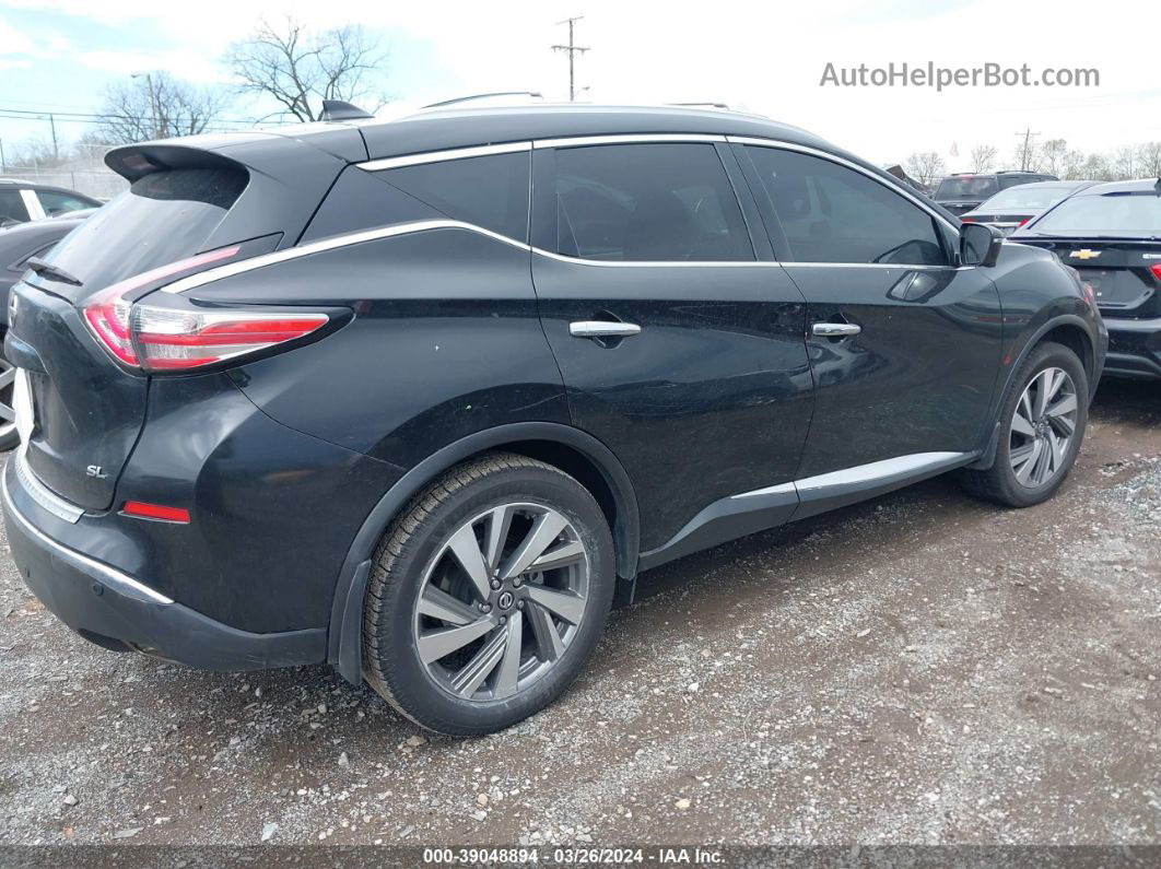 2019 Nissan Murano Sl Black vin: 5N1AZ2MJ5KN139857