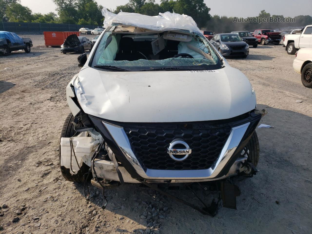 2019 Nissan Murano S White vin: 5N1AZ2MJ5KN147649