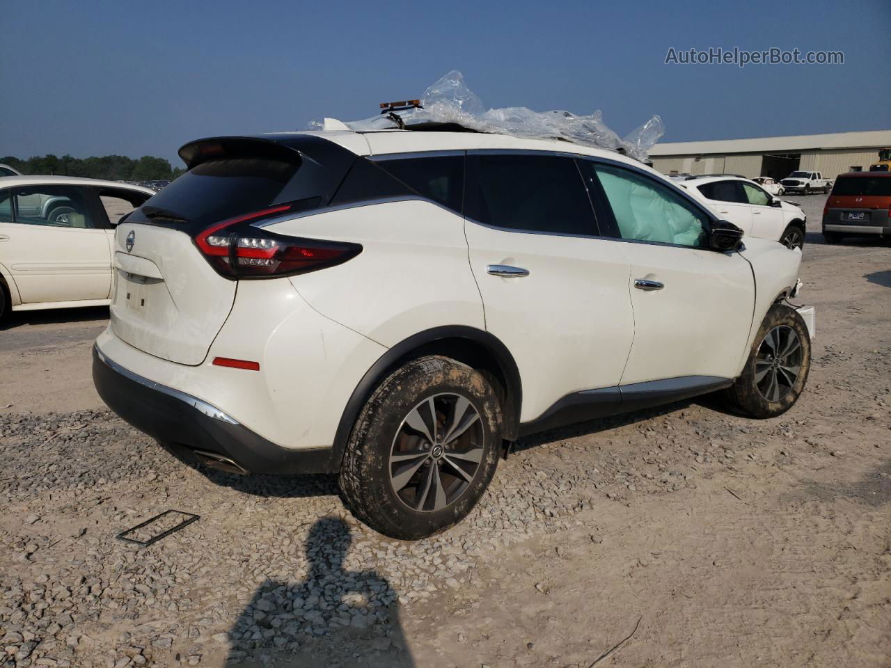 2019 Nissan Murano S White vin: 5N1AZ2MJ5KN147649