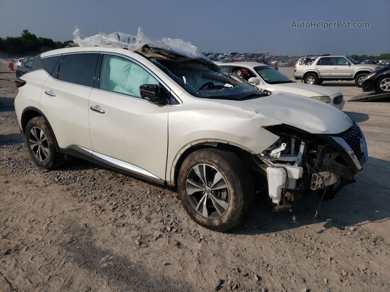 2019 Nissan Murano S Белый vin: 5N1AZ2MJ5KN147649