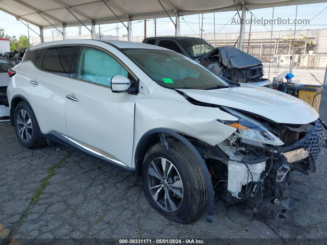 2019 Nissan Murano S White vin: 5N1AZ2MJ5KN156190