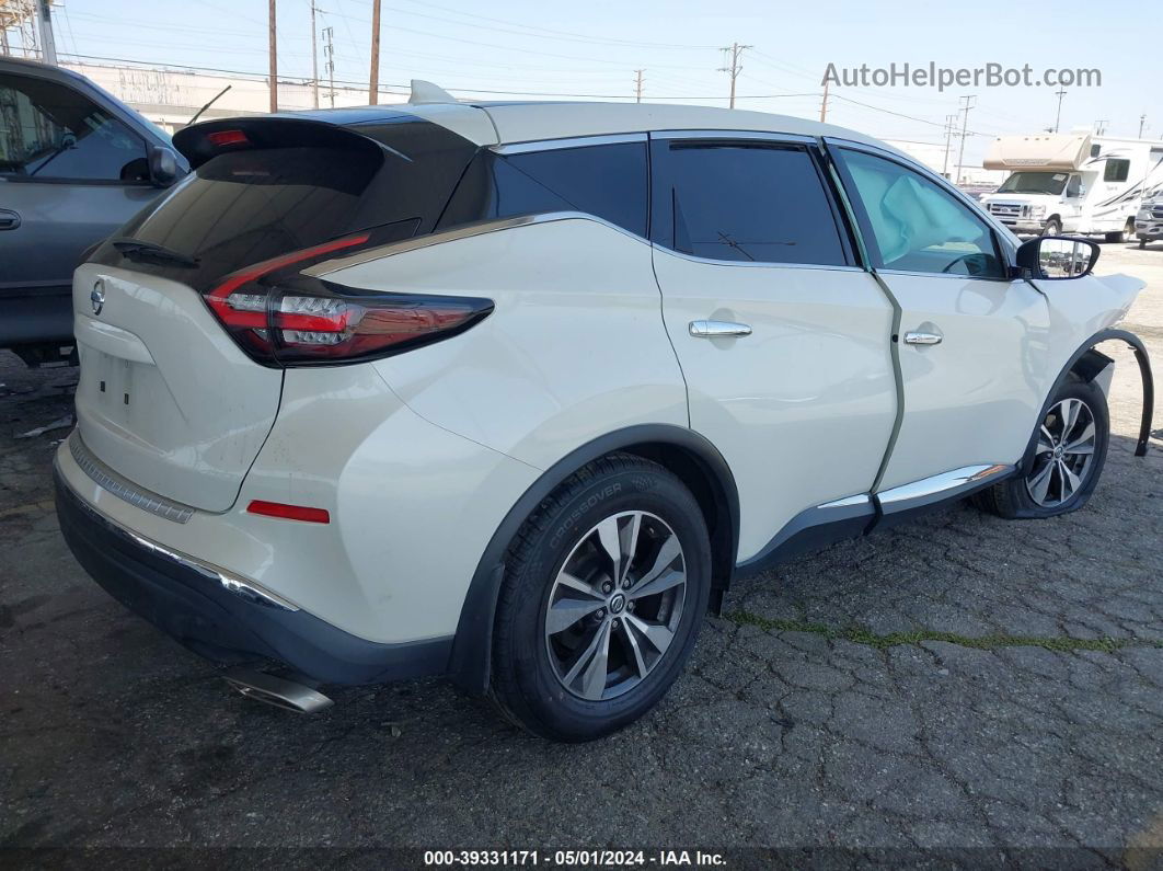 2019 Nissan Murano S White vin: 5N1AZ2MJ5KN156190