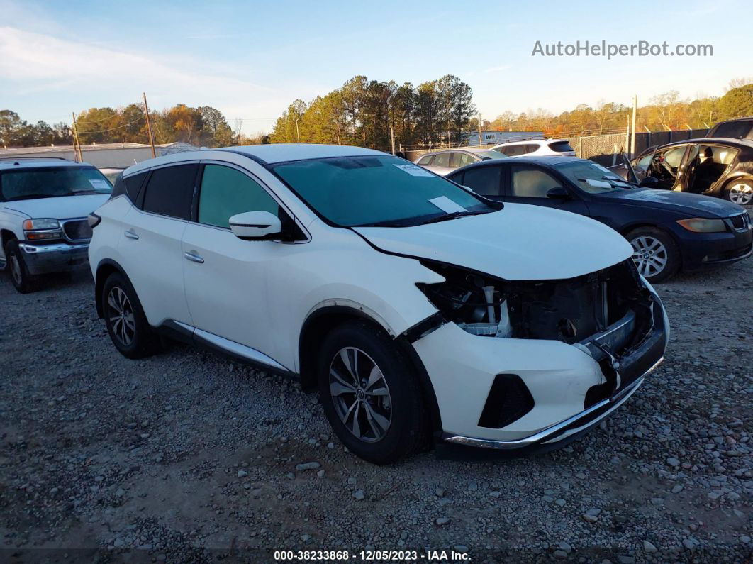 2019 Nissan Murano S White vin: 5N1AZ2MJ6KN126809