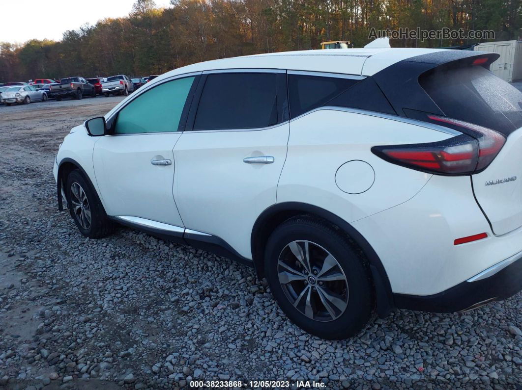 2019 Nissan Murano S White vin: 5N1AZ2MJ6KN126809