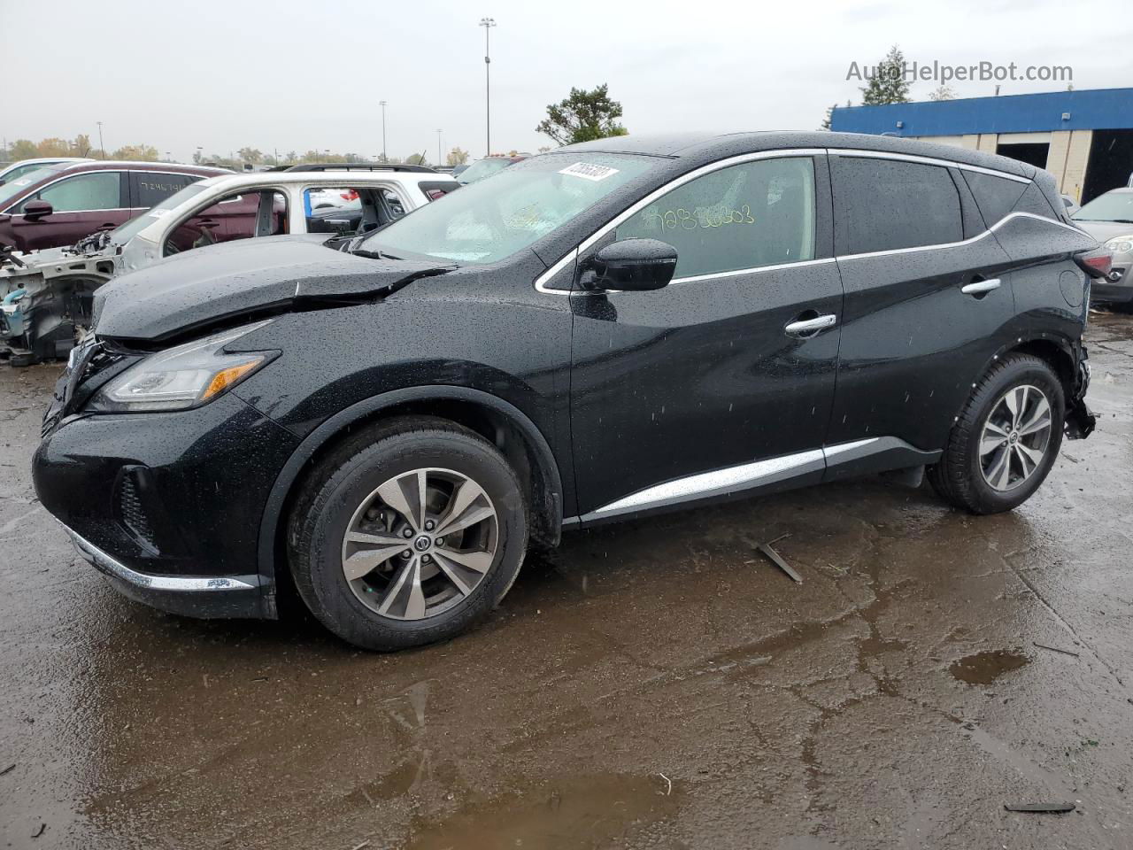 2019 Nissan Murano S Черный vin: 5N1AZ2MJ6KN159180