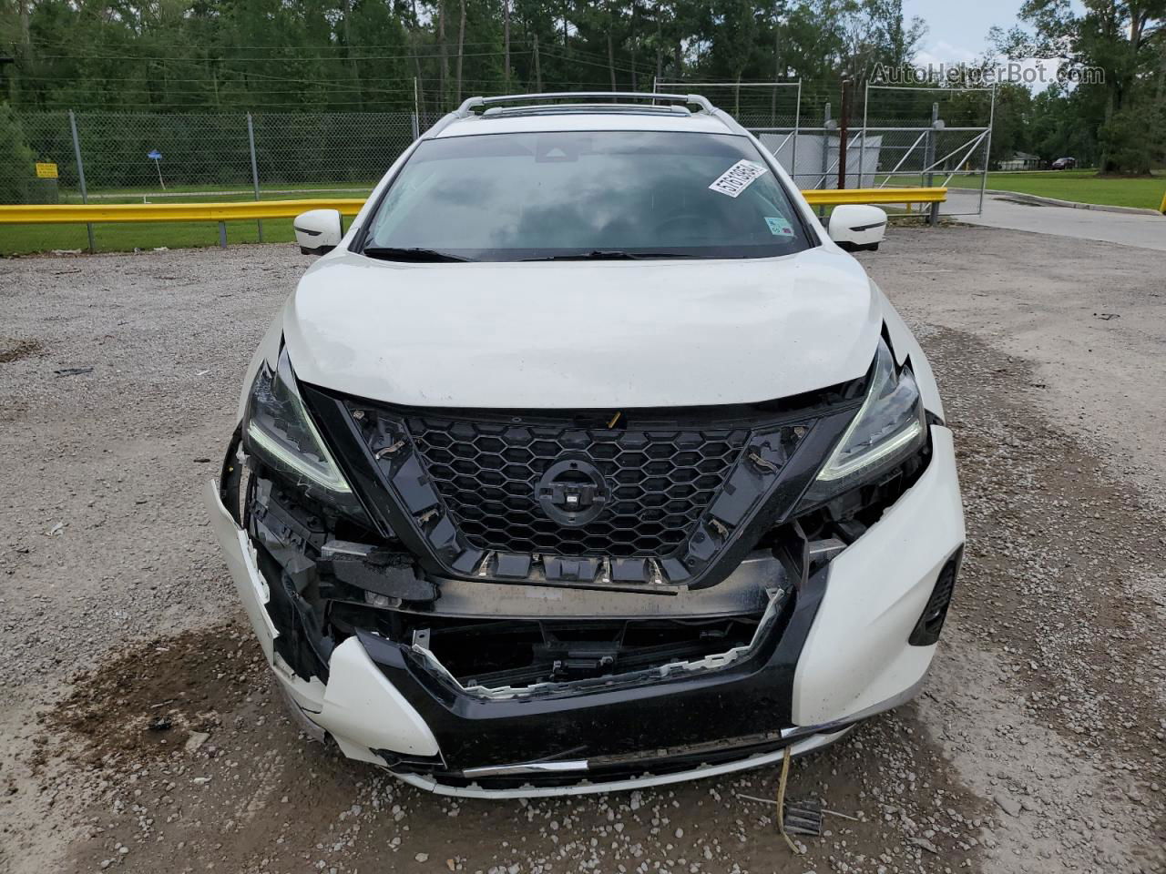 2019 Nissan Murano S White vin: 5N1AZ2MJ7KN108383