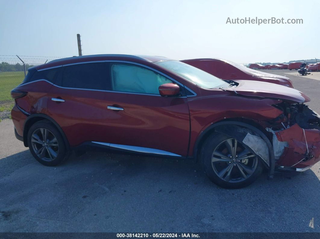 2019 Nissan Murano Platinum Burgundy vin: 5N1AZ2MJ7KN113969