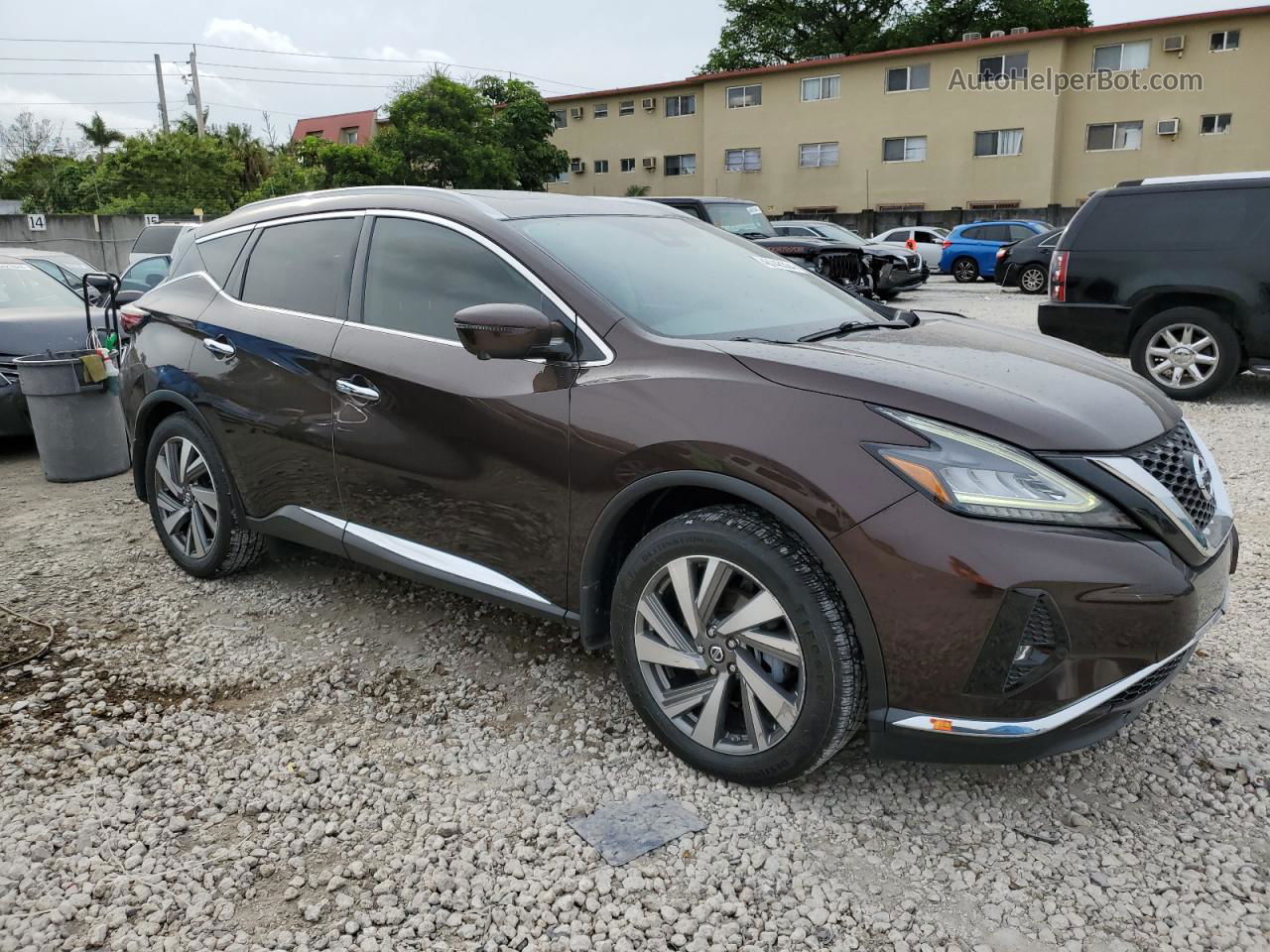 2019 Nissan Murano S Коричневый vin: 5N1AZ2MJ7KN115902