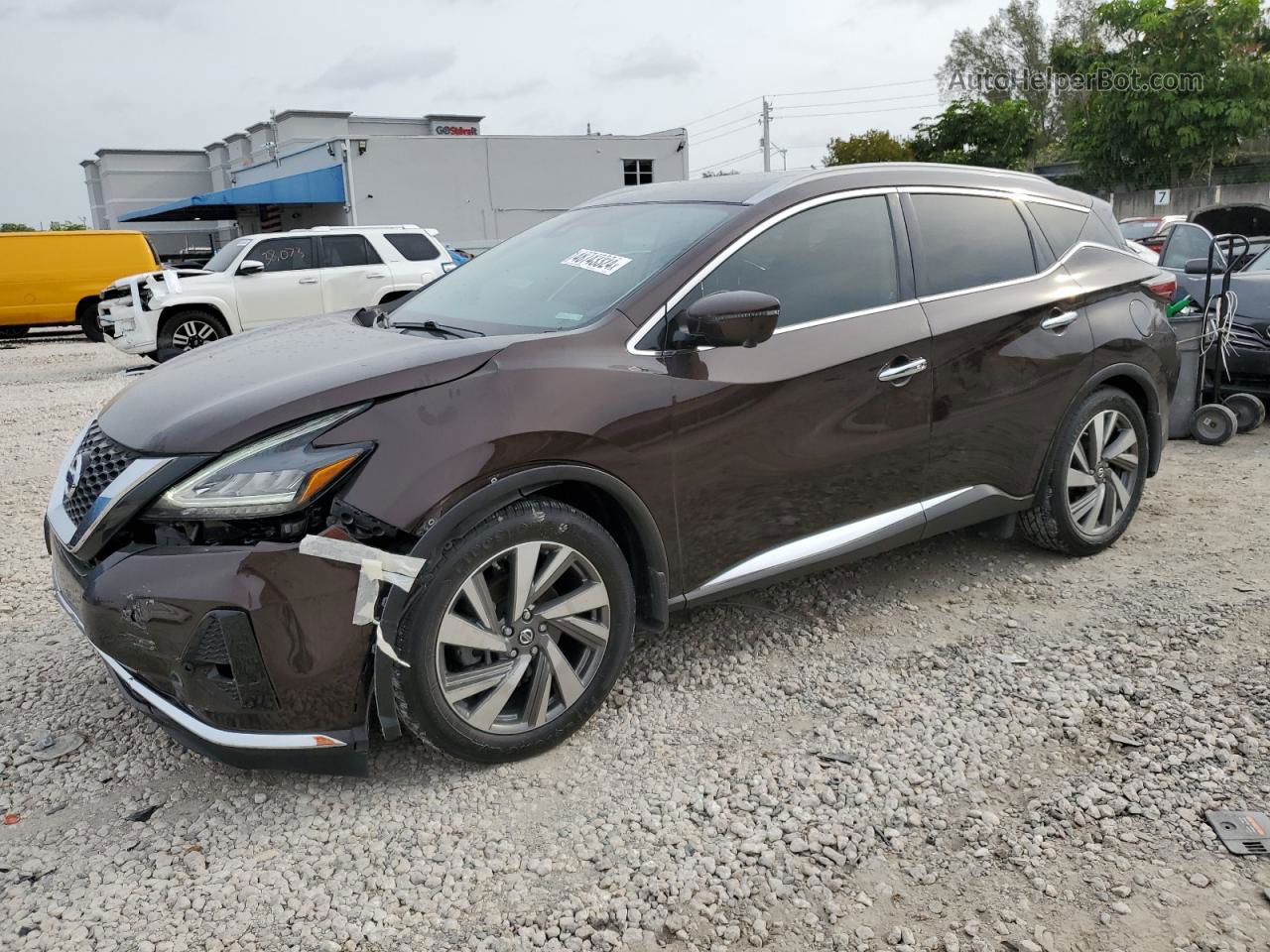 2019 Nissan Murano S Коричневый vin: 5N1AZ2MJ7KN115902