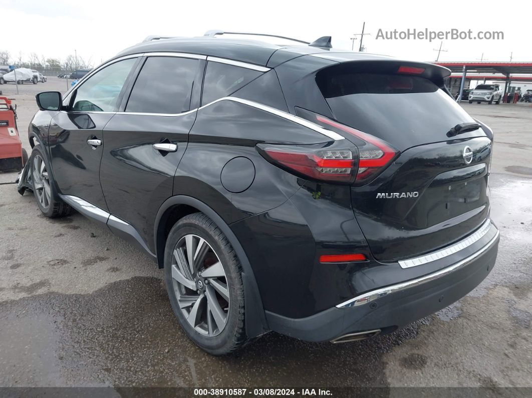 2019 Nissan Murano Sl Black vin: 5N1AZ2MJ7KN119660