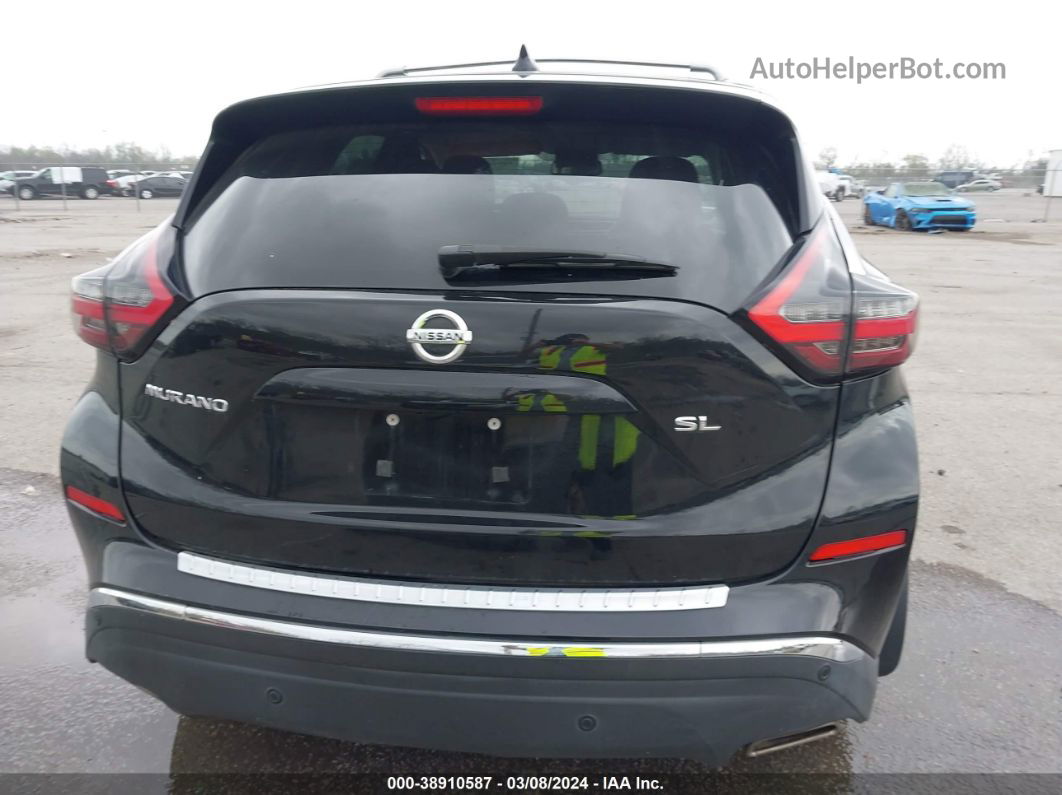 2019 Nissan Murano Sl Black vin: 5N1AZ2MJ7KN119660