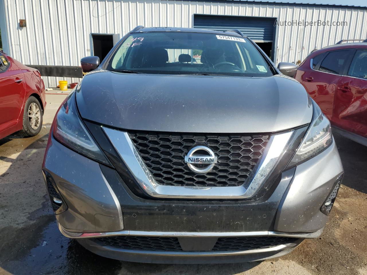 2019 Nissan Murano S Серый vin: 5N1AZ2MJ7KN151685