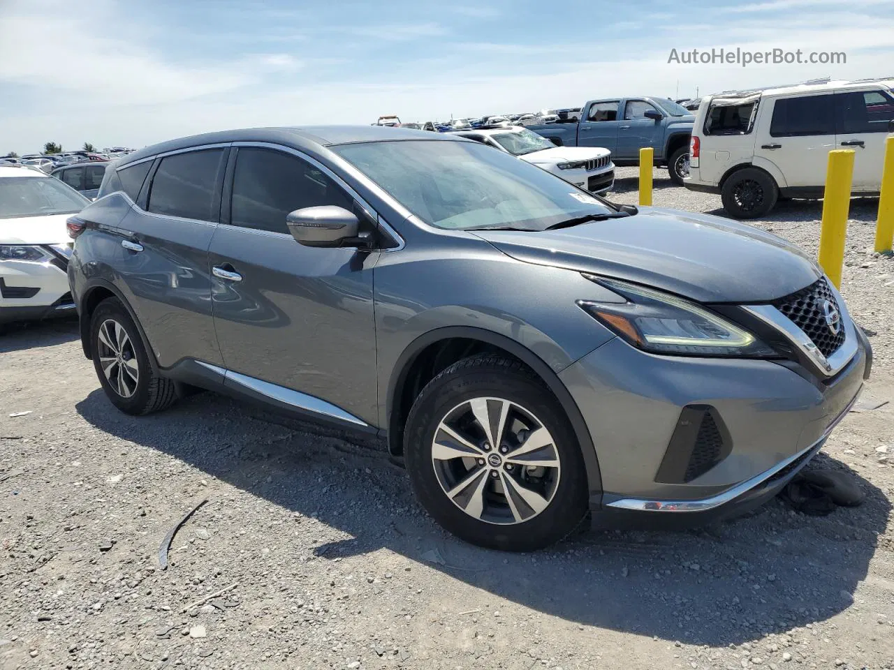 2019 Nissan Murano S Silver vin: 5N1AZ2MJ7KN159625