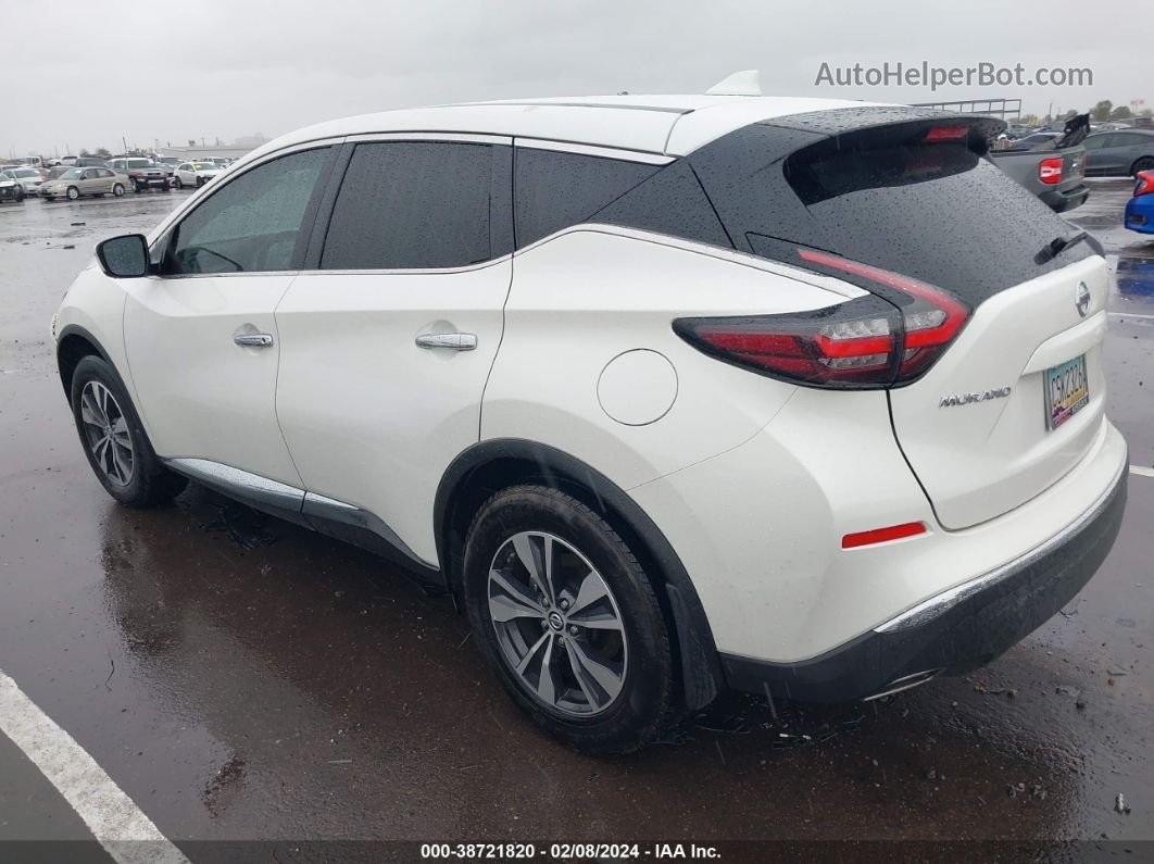 2019 Nissan Murano S White vin: 5N1AZ2MJ8KN110126