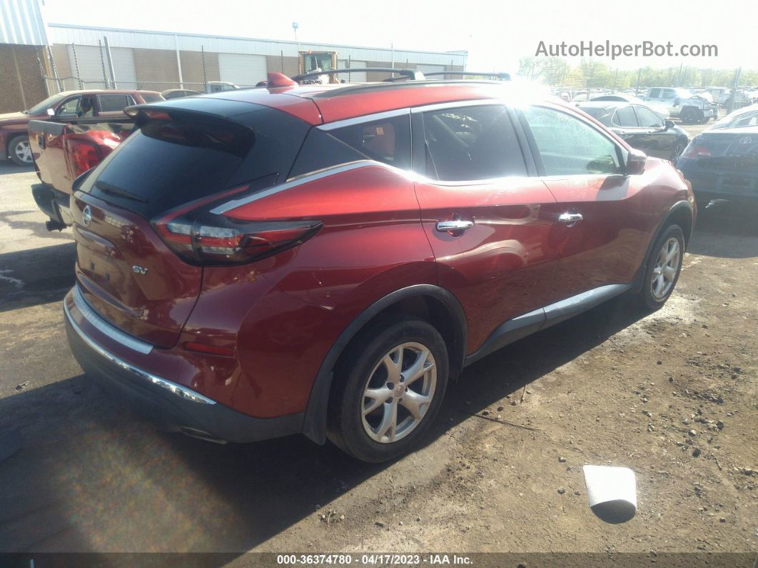 2019 Nissan Murano Sv Red vin: 5N1AZ2MJ8KN126990