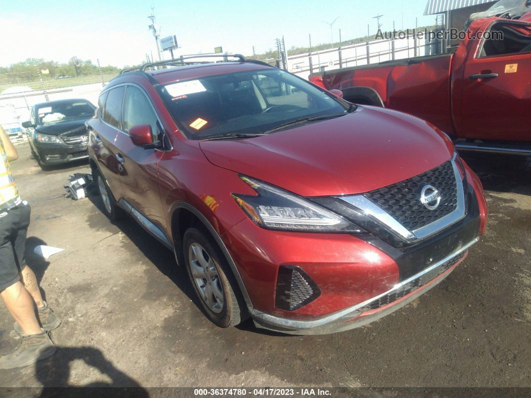 2019 Nissan Murano Sv Red vin: 5N1AZ2MJ8KN126990