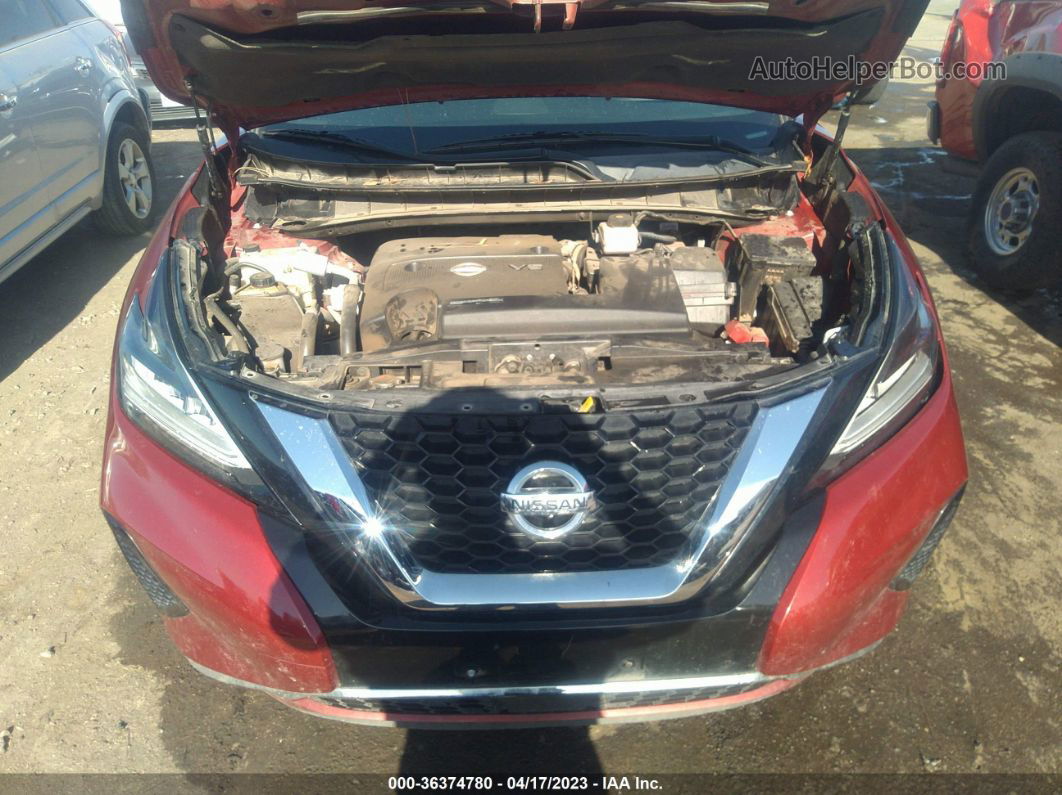 2019 Nissan Murano Sv Red vin: 5N1AZ2MJ8KN126990