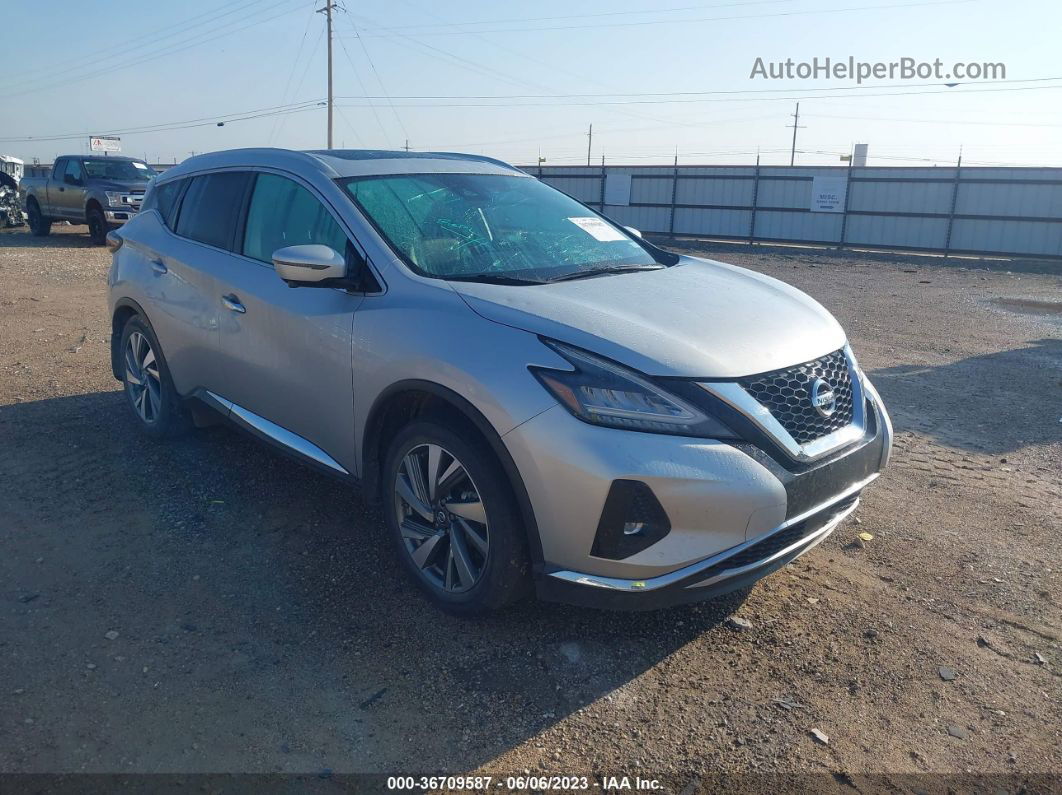 2019 Nissan Murano Sl Silver vin: 5N1AZ2MJ8KN130957