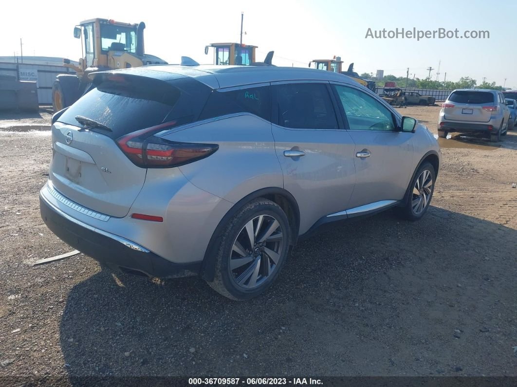 2019 Nissan Murano Sl Silver vin: 5N1AZ2MJ8KN130957