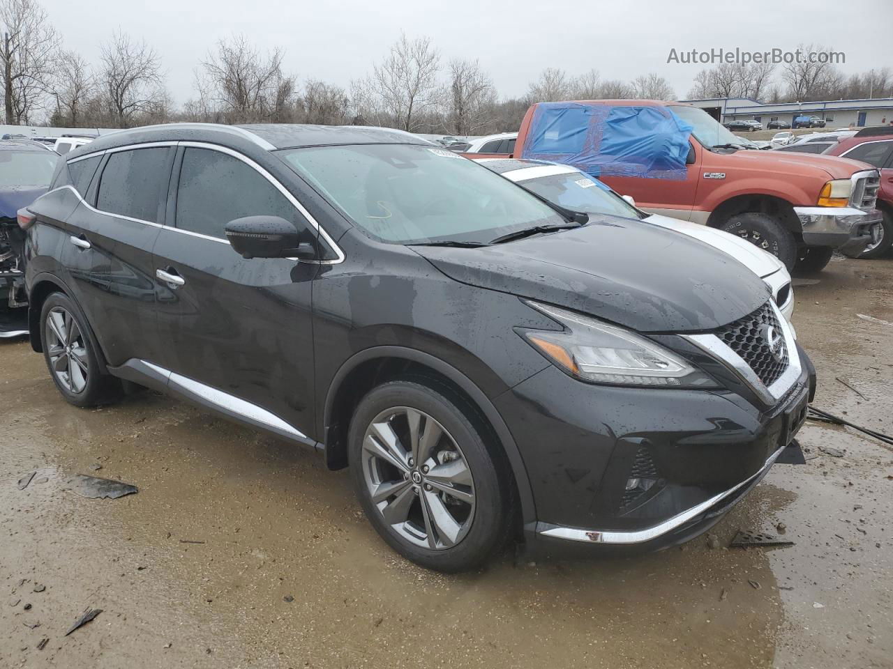 2019 Nissan Murano S Black vin: 5N1AZ2MJ8KN131817