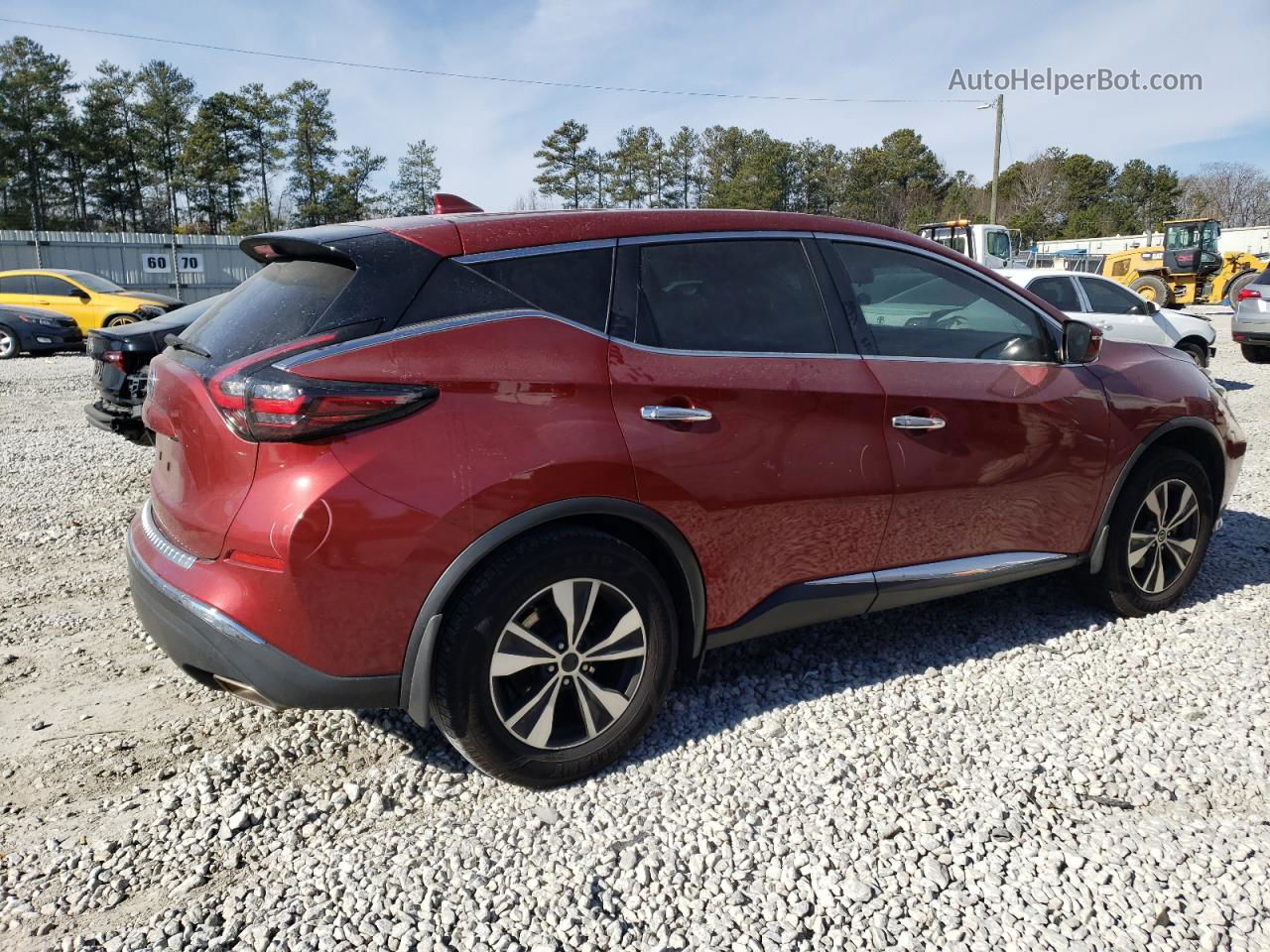 2019 Nissan Murano S Maroon vin: 5N1AZ2MJ8KN134832