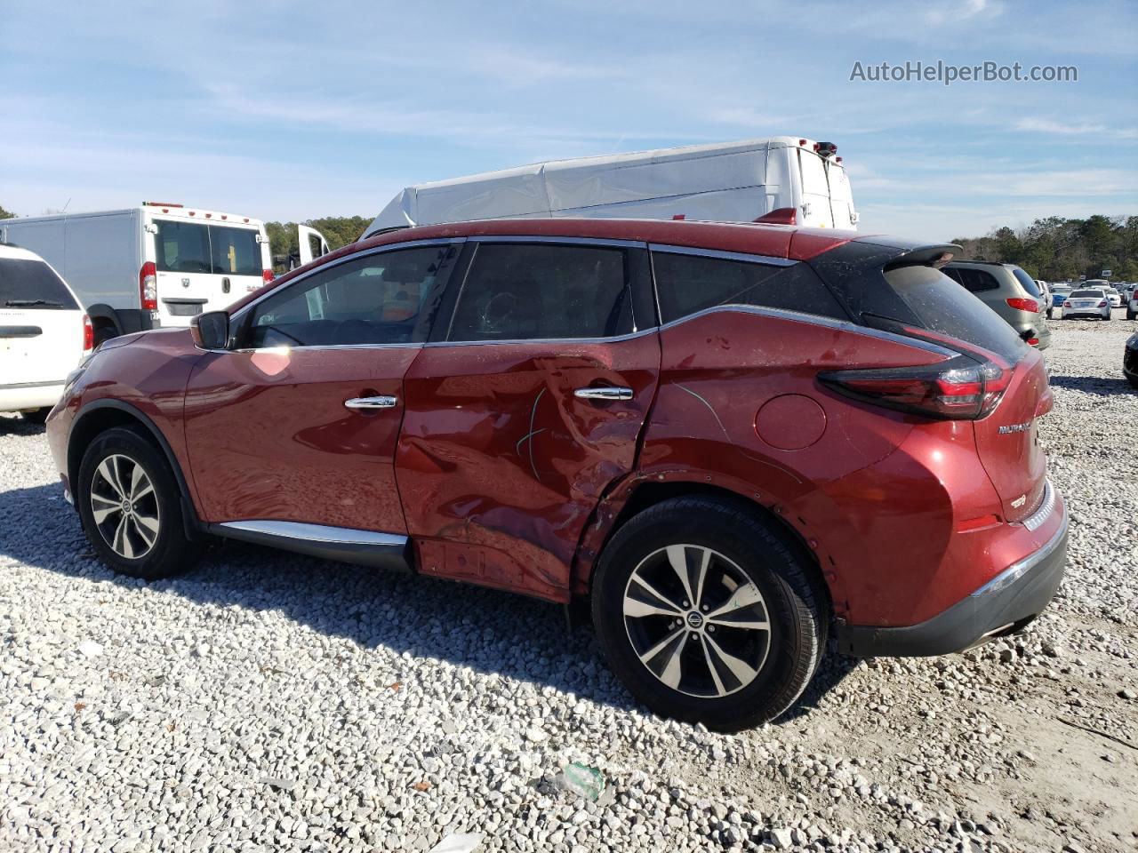 2019 Nissan Murano S Maroon vin: 5N1AZ2MJ8KN134832