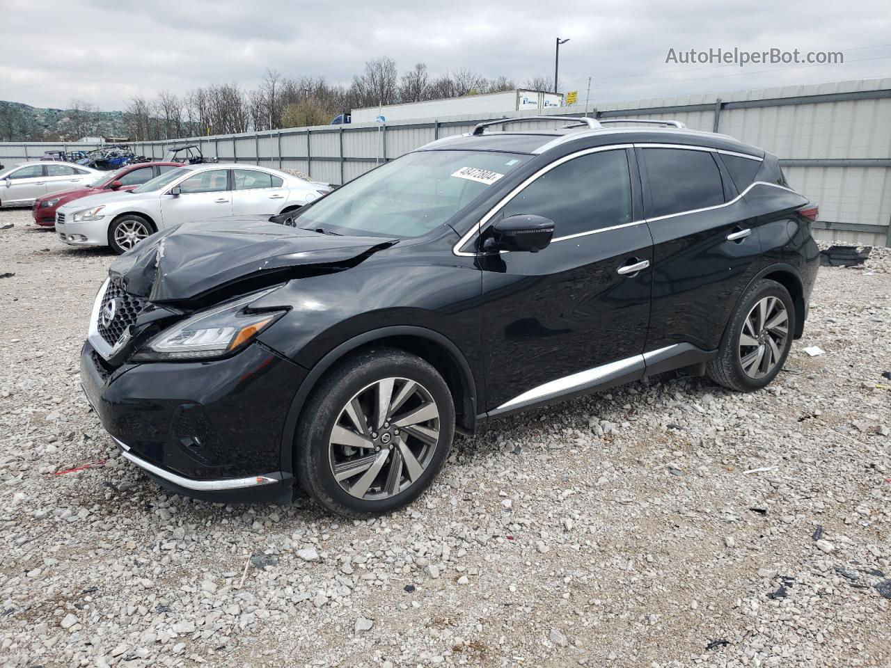 2019 Nissan Murano S Black vin: 5N1AZ2MJ8KN137603