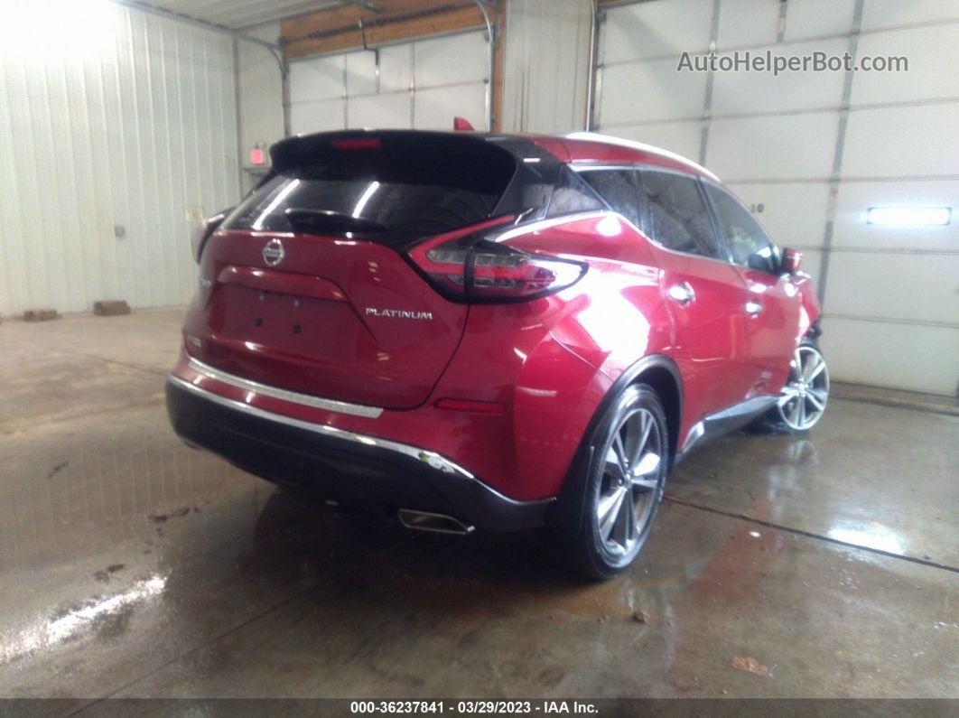 2019 Nissan Murano Platinum Red vin: 5N1AZ2MJ8KN140694