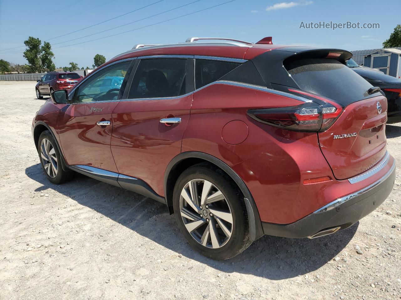 2019 Nissan Murano S Burgundy vin: 5N1AZ2MJ8KN143255