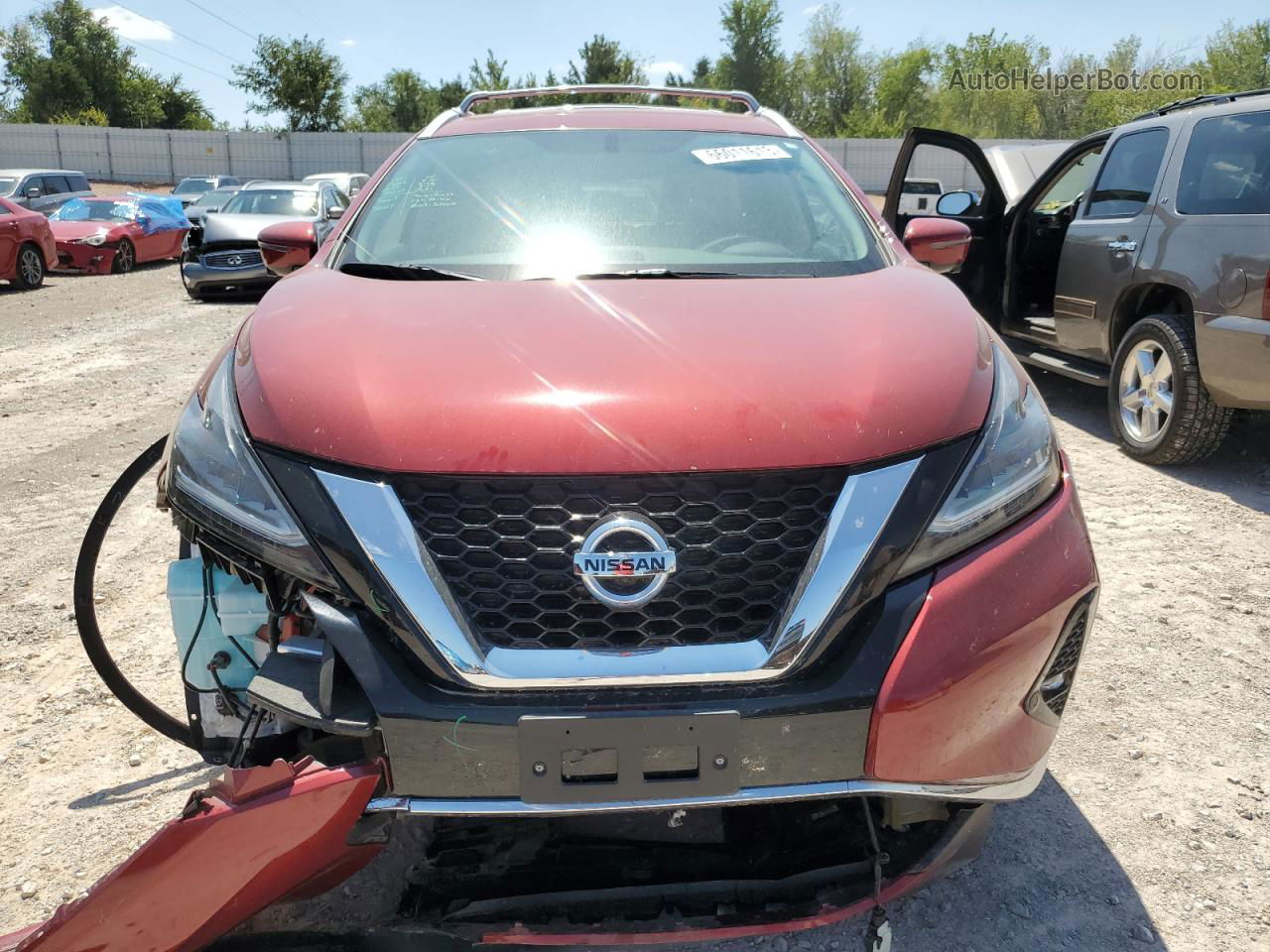 2019 Nissan Murano S Burgundy vin: 5N1AZ2MJ8KN143255