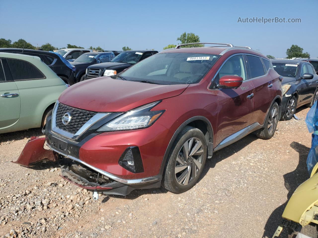 2019 Nissan Murano S Burgundy vin: 5N1AZ2MJ8KN143255