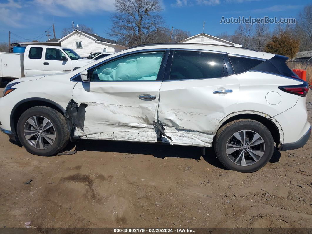 2019 Nissan Murano Sv White vin: 5N1AZ2MJ8KN158595