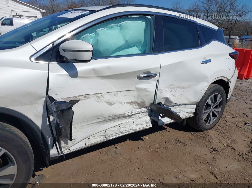 2019 Nissan Murano Sv White vin: 5N1AZ2MJ8KN158595