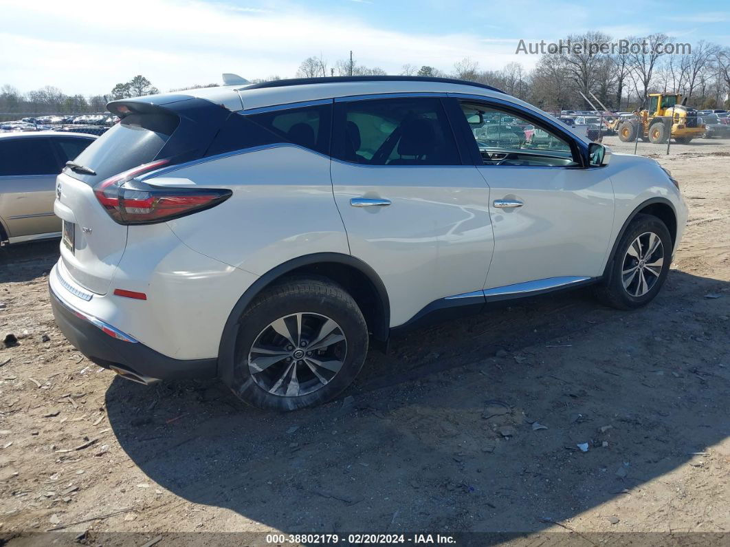 2019 Nissan Murano Sv White vin: 5N1AZ2MJ8KN158595