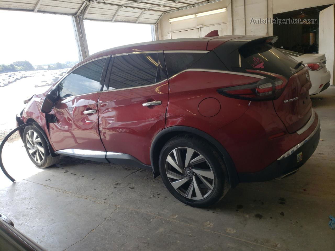 2019 Nissan Murano S Maroon vin: 5N1AZ2MJ9KN142373