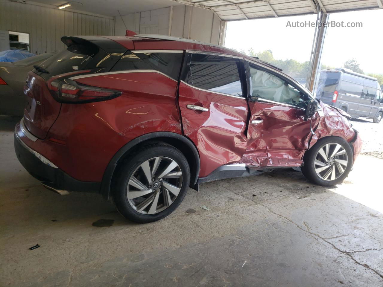 2019 Nissan Murano S Maroon vin: 5N1AZ2MJ9KN142373